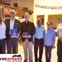 Visit by Mr. Riaz Haffejee, CEO - Sumitomo Rubber South Africa & Mr. Wayne Smith, Associate Manager International Business East Africa & Islands - Sumitomo Rubber South Africa to the Tyrexpress Facilities.