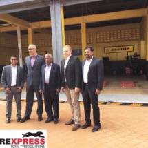 Visit by Mr. Riaz Haffejee, CEO - Sumitomo Rubber South Africa & Mr. Wayne Smith, Associate Manager International Business East Africa & Islands - Sumitomo Rubber South Africa to the Tyrexpress Facilities.