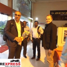 Visit by Mr. Riaz Haffejee, CEO - Sumitomo Rubber South Africa & Mr. Wayne Smith, Associate Manager International Business East Africa & Islands - Sumitomo Rubber South Africa to the Tyrexpress Facilities.