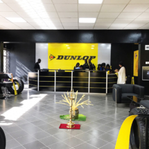 Reception area of Dunlop Zone, Tyre Express outlet at Jinja Road